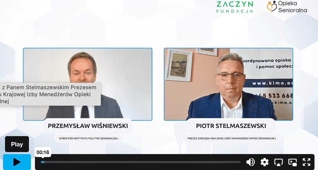 Wywiad z Piotrem Stelmaszewskim – prezesem Zarządu Krajowej Izby Menedżerów Opieki Senioralnej